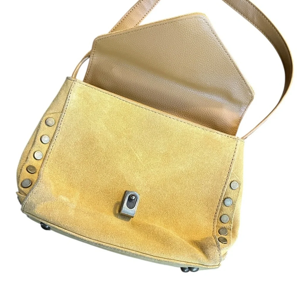 Lionel Suede 3-in-1 Bag Mustard Yellow Colored Bag. - Picture 3 of 7